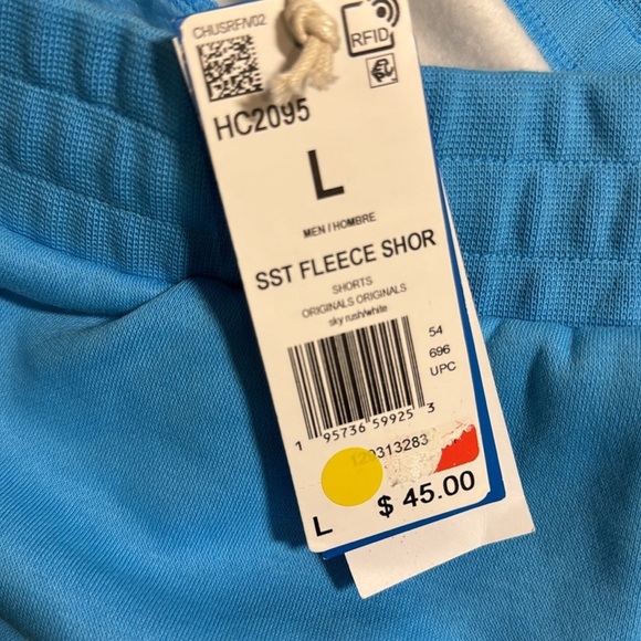 NWT! Adidas SST Fleece Shorts - Size Large - Picture 7 of 7